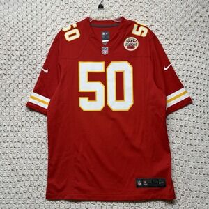 Kansas City Chiefs Jersey Nike Justin #50 Houston Mens Sz L Red Vintage